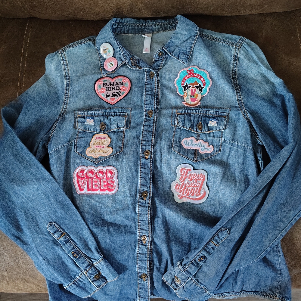 Free With $10 Purchase From My Closet. Xhilaration Blue Denim Jacket